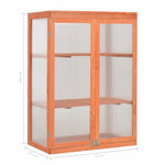 ZNTS Greenhouse Wood 75x47x109 cm 170646