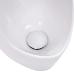 ZNTS Wall Mounted Urinal with Flush System Ceramic 143983