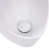 ZNTS Wall Mounted Urinal with Flush System Ceramic 143983