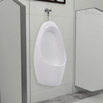 ZNTS Wall Mounted Urinal with Flush System Ceramic 143983