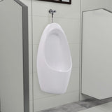 ZNTS Wall Mounted Urinal with Flush System Ceramic 143983