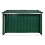 ZNTS Garden Shed with Sliding Doors Green 329.5x312x178 cm Steel 144025