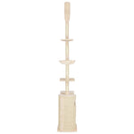ZNTS Cat Tree with Sisal Scratching Posts Beige 260 cm 170671