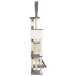 ZNTS Cat Tree with Sisal Scratching Posts Grey 234 cm 170674