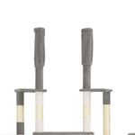 ZNTS Cat Tree with Sisal Scratching Posts Grey 234 cm 170674