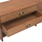 ZNTS TV Cabinet with 4 Drawers 120x30x40 cm Solid Fir Wood 247621