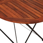 ZNTS Garden Table 160x85x74 cm Solid Acacia Wood Oval 44395