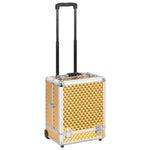 ZNTS Make-up Trolley 35x29x45 cm Gold Aluminium 91827