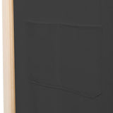 ZNTS 4-Panel Room Divider Grey 160x170x4 cm Fabric 248176