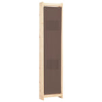 ZNTS 4-Panel Room Divider Brown 160x170x4 cm Fabric 248180