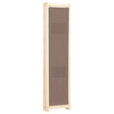 ZNTS 5-Panel Room Divider Brown 200x170x4 cm Fabric 248181