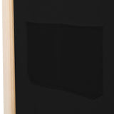 ZNTS 4-Panel Room Divider Black 160x170x4 cm Fabric 248184