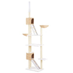 ZNTS Cat Tree with Sisal Scratching Post Seagrass 170735