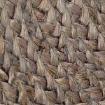 ZNTS Handmade Rug Jute Round 150 cm Grey 133664