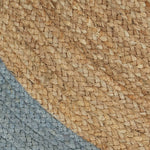 ZNTS Handmade Rug Jute with Olive Green Border 90 cm 133680