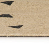 ZNTS Handmade Rug Jute with Triangle Print 150 cm 133691