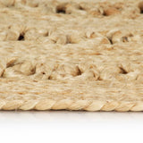 ZNTS Handmade Rug Braided Jute 150 cm 133709