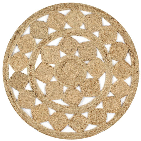 ZNTS Handmade Rug Braided Jute 150 cm 133712