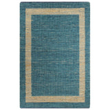 ZNTS Handmade Rug Jute Blue 80x160 cm 133734