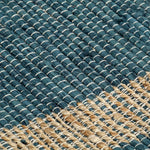 ZNTS Handmade Rug Jute Blue 80x160 cm 133734