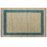 ZNTS Handmade Rug Jute Blue 80x160 cm 133734