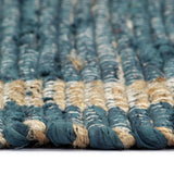 ZNTS Handmade Rug Jute Blue 80x160 cm 133734