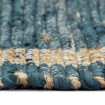 ZNTS Handmade Rug Jute Blue 120x180 cm 133735
