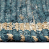 ZNTS Handmade Rug Jute Blue 160x230 cm 133736