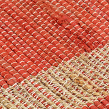 ZNTS Handmade Rug Jute Red 120x180 cm 133738
