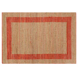 ZNTS Handmade Rug Jute Red 160x230 cm 133739