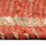 ZNTS Handmade Rug Jute Red 160x230 cm 133739