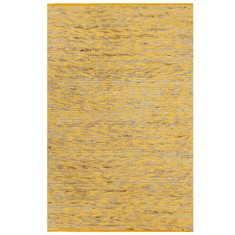 ZNTS Handmade Rug Jute Yellow and Natural 120x180 cm 133741