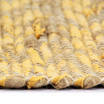 ZNTS Handmade Rug Jute Yellow and Natural 120x180 cm 133741