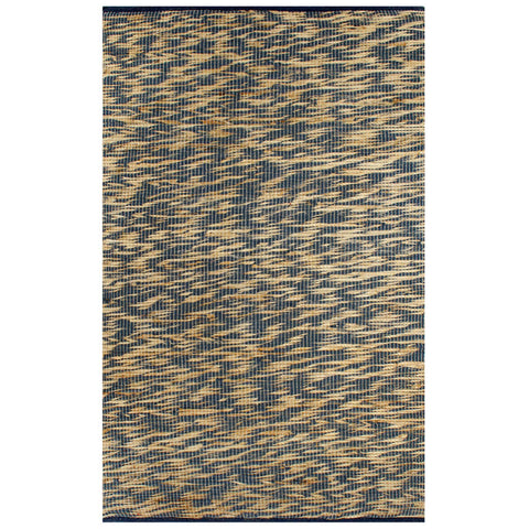 ZNTS Handmade Rug Jute Blue and Natural 120x180 cm 133744