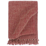 ZNTS Throw Cotton 160x210 cm Burgundy 133756