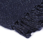 ZNTS Throw Lurex 220x250 cm Navy Blue 133775