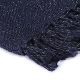 ZNTS Throw Lurex 220x250 cm Navy Blue 133775