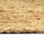 ZNTS Placemats 4 pcs Plain Natural 38 cm Round Jute 133834