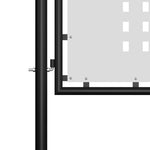ZNTS Garden Gate Steel 350x150 cm Black 144384