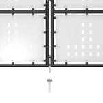 ZNTS Garden Gate Steel 500x150 cm Black 144396