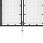 ZNTS Garden Gate Steel 500x175 cm Black 144397