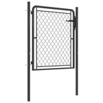 ZNTS Garden Gate Steel 100x100 cm Anthracite 144421