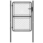 ZNTS Garden Gate Steel 100x150 cm Anthracite 144423