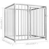 ZNTS Outdoor Dog Kennel 100x100x100 cm 144487