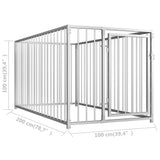 ZNTS Outdoor Dog Kennel 100x200x100 cm 144488