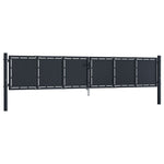 ZNTS Garden Gate Steel 400x75 cm Anthracite 144529