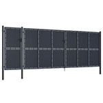 ZNTS Garden Gate Metal 5x2.25 m Anthracite 144545