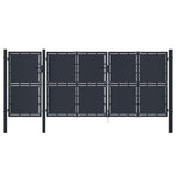 ZNTS Garden Gate Metal 4x2.5 m Anthracite 144552