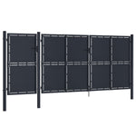 ZNTS Garden Gate Metal 4x2.5 m Anthracite 144552