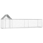 ZNTS Chicken Coop 5x1x1.5 m Galvanised Steel 144555